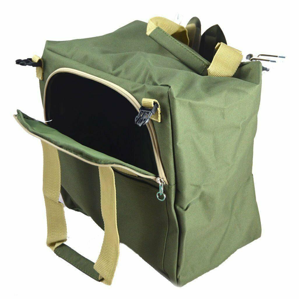 10 Pieces Gardening Tool Set with Detachable Tote and Folding Stool Seat - Seed World