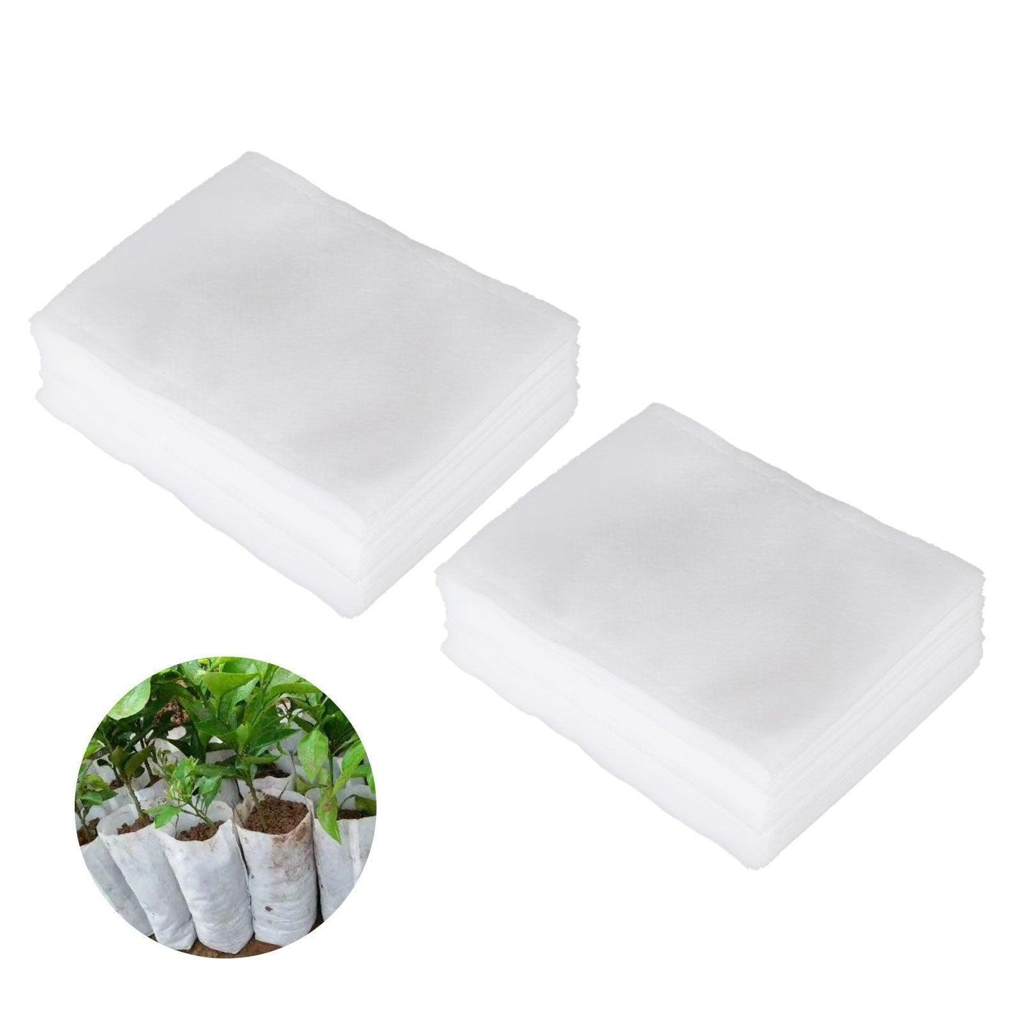 100/200 Biodegradable Non-Woven Plant Grow Bags - Seed World