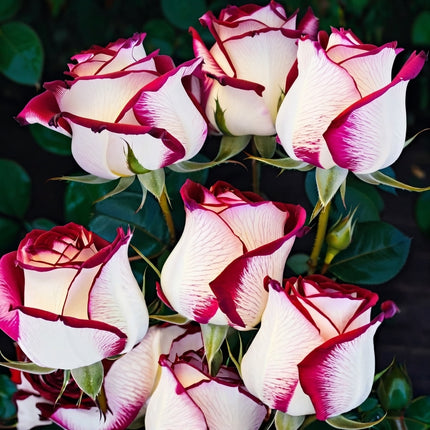 10 White Pink Rose Seeds – Elegant Two Tone Rose Flower Plant