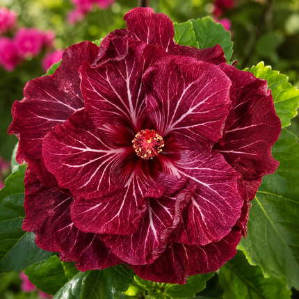 20 Double Dark Pink Hibiscus Seeds
