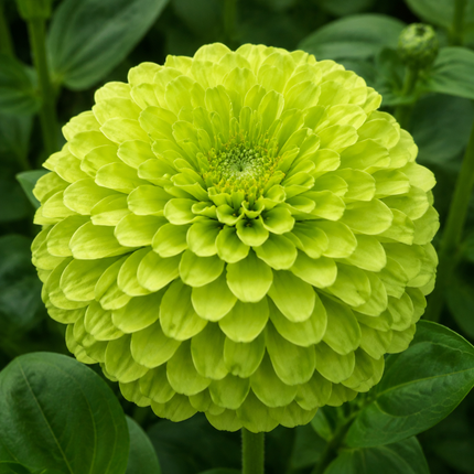 200 Lime Green Envy Zinnia Flower Seeds