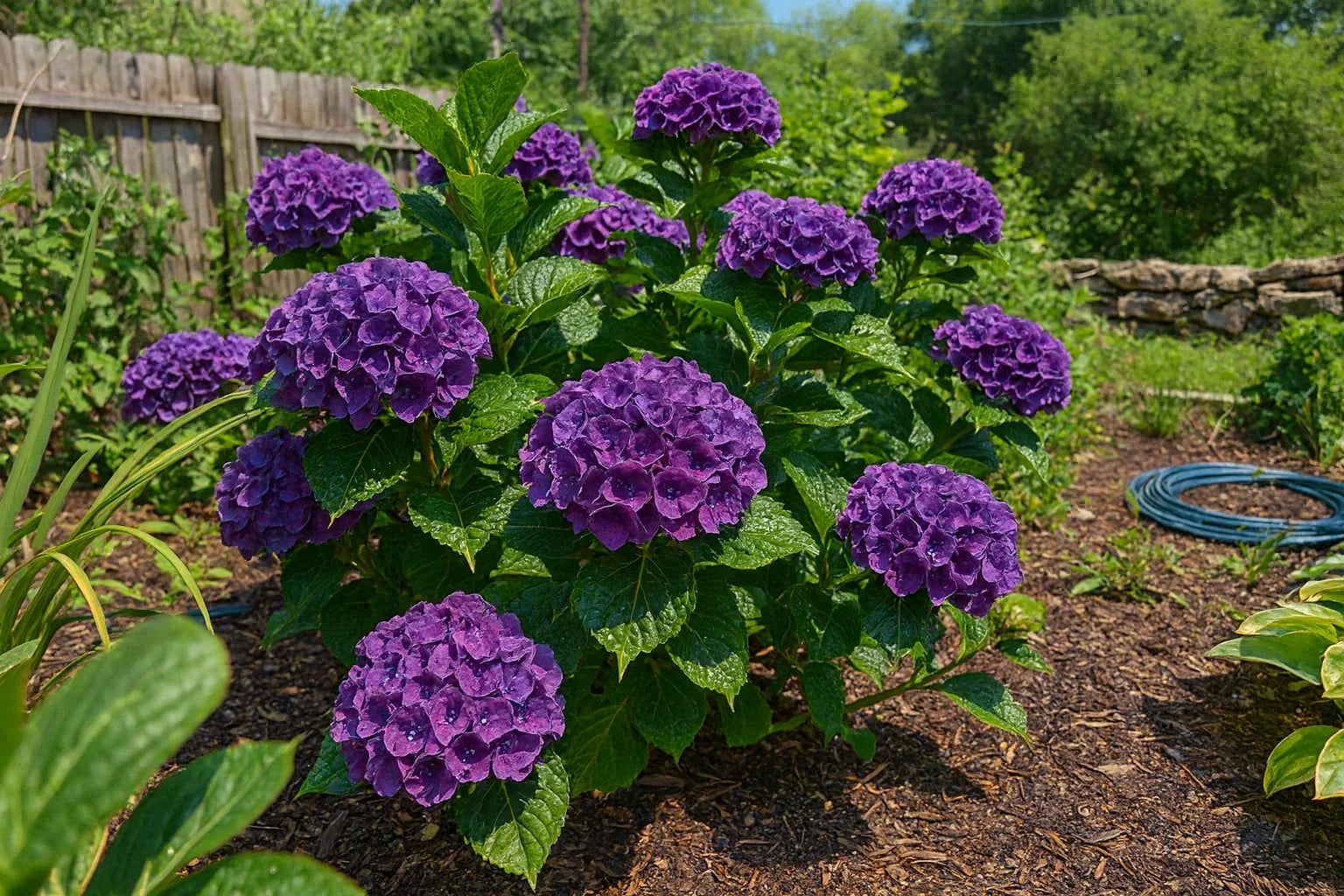 hydrangea flower seeds 5 Dark Purple Hydrangea Seeds (Hydrangea macrophylla)