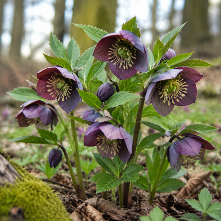 5 Purple Hellebore Seeds