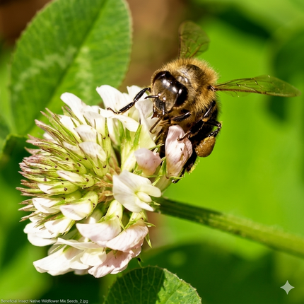2000 Beneficial Insect Wildflower Mix Seeds – 7 Native Annuals & Perennials