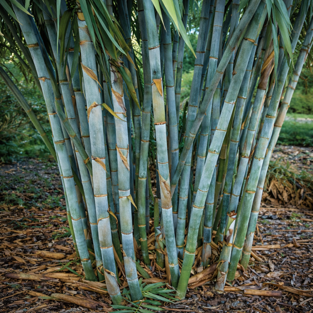 Blue bamboo