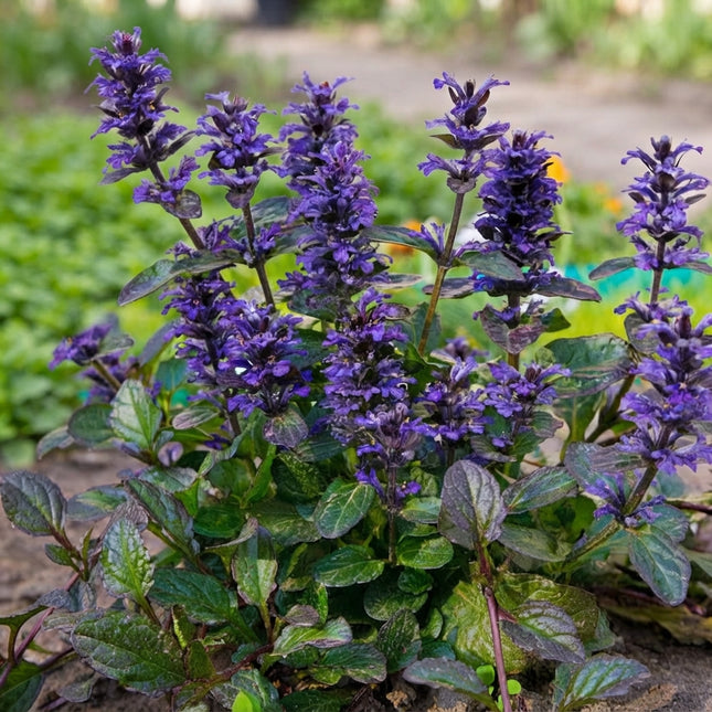 25 Bugleweed Seeds – Ajuga Reptans Blue Flower Ground Cover