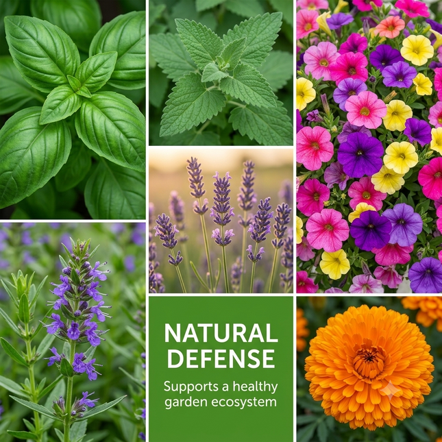 Pest Defense Seed Collection – 6 Heirloom Herbs & Flowers for Natural Protection