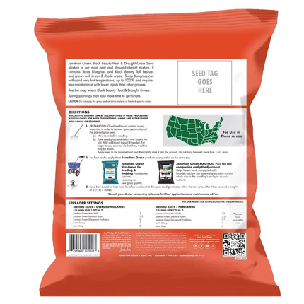 3 Lbs Jonathan Green Black Beauty Grass Seed – Heat & Drought Resistant Turf