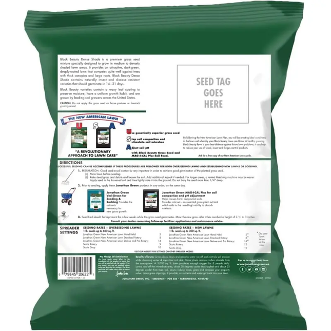Jonathan Green Black Beauty Dense Shade Grass Seed Mix – 1 lb