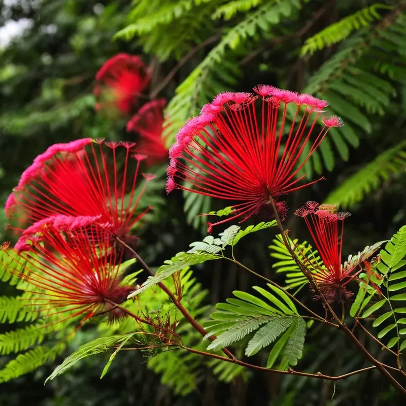 10 Red Mimosa Tree Seeds – Silk Tree (Albizia julibrissin) Persian Beauty