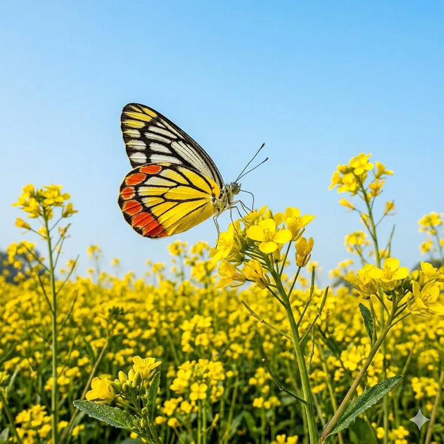 Bright yellow Brassica Alba mustard plants thriving outdoors, showcasing dense flowers and lush green stems, perfect for gardeners and pollinator-friendly landscapes. Seed World