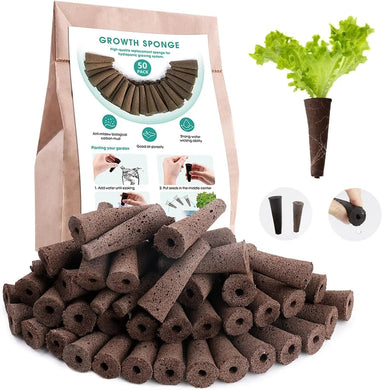 50 Grow Sponge - Hydroponics Replacement Growth Kit