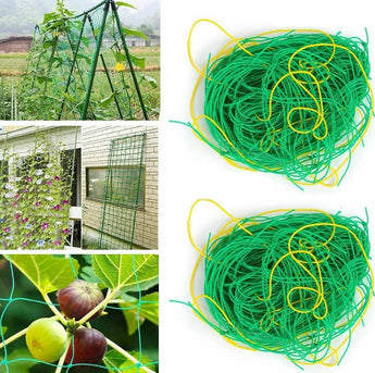 2 Pack Garden Plant Climbing Net Trellis Netting Mesh Support Fruits Vine Veggie - Seed World