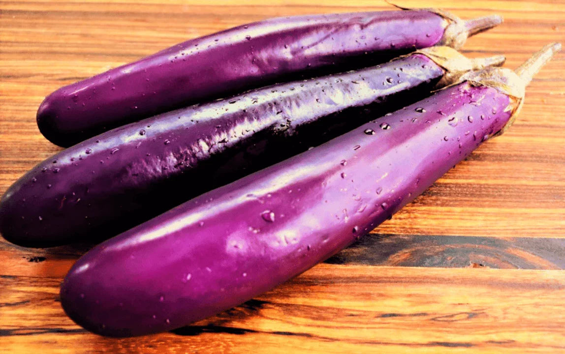 200 Purple Shine Chinese Eggplant Seeds - Seed World
