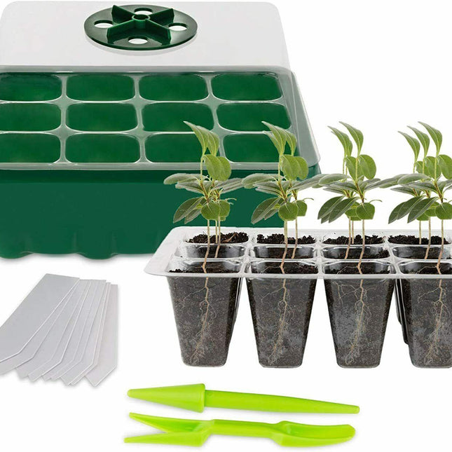 5-Pack Seed Germination Starter Trays with Humidity Domes - Seed World