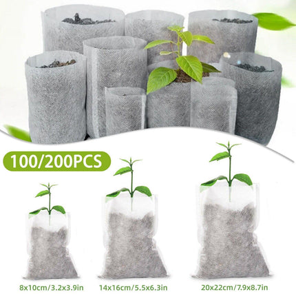 Biodegradable Plant Grow Bags – Non-Woven Fabric Nursery Pots for Seedlings - Seed World
