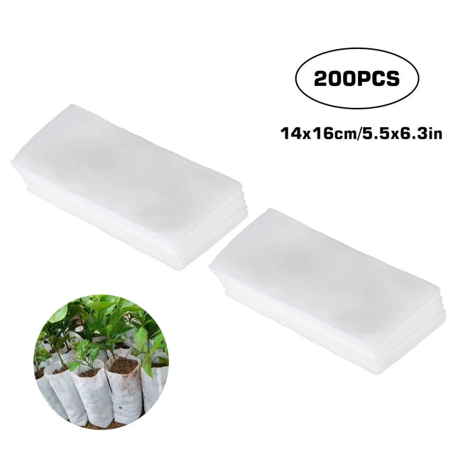 Biodegradable Plant Grow Bags – Non-Woven Fabric Nursery Pots for Seedlings - Seed World