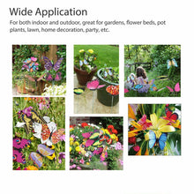 Butterfly Stakes Outdoor Garden Ornaments Decoration Art - Seed World