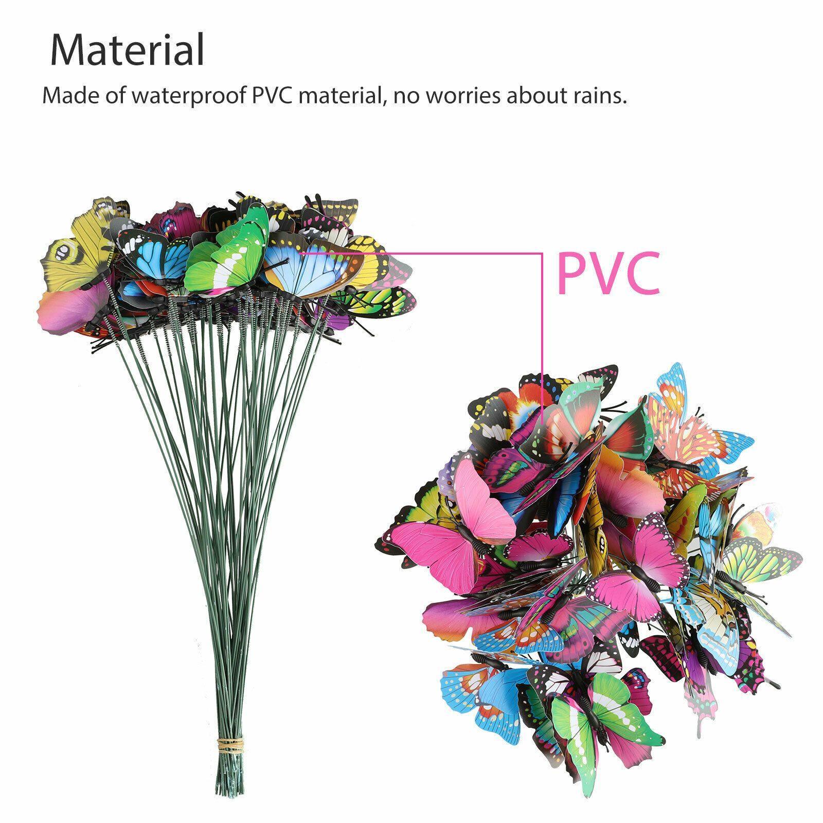 Butterfly Stakes Outdoor Garden Ornaments Decoration Art - Seed World