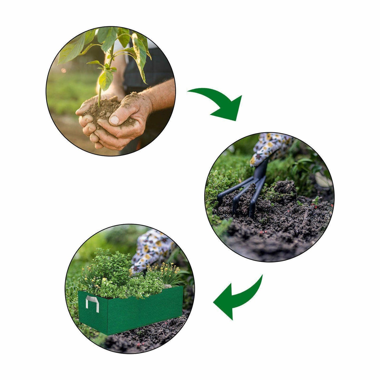 Garden Planting Grow Bag Fabric Container - Seed World