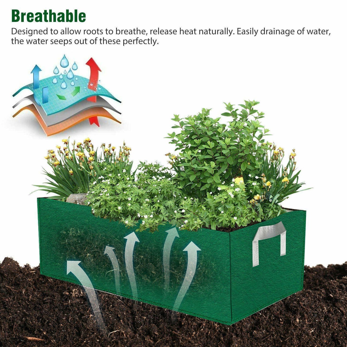 Garden Planting Grow Bag Fabric Container - Seed World