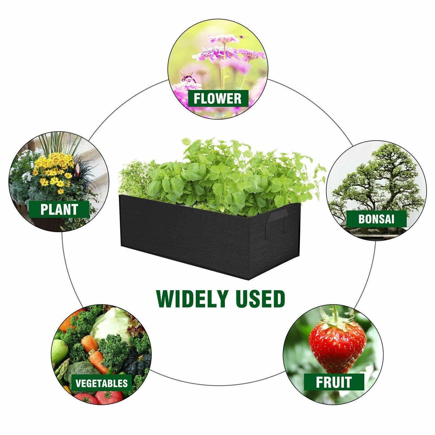 Garden Planting Grow Bag Fabric Container - Seed World