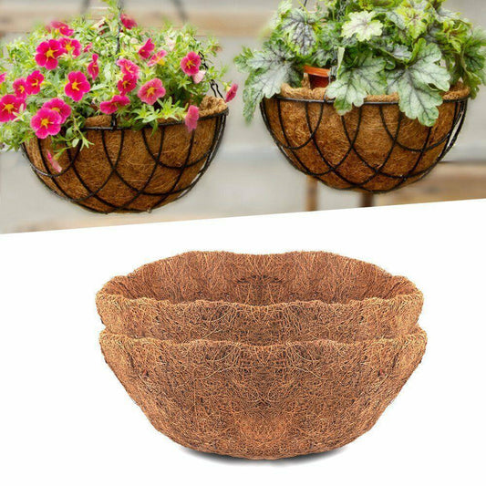 Round Hanging Basket Coco Liner Coconut Fiber Replacement - Seed World