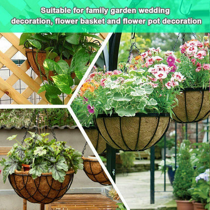 Round Hanging Basket Coco Liner Coconut Fiber Replacement - Seed World
