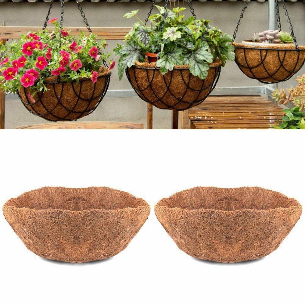 Round Hanging Basket Coco Liner Coconut Fiber Replacement - Seed World