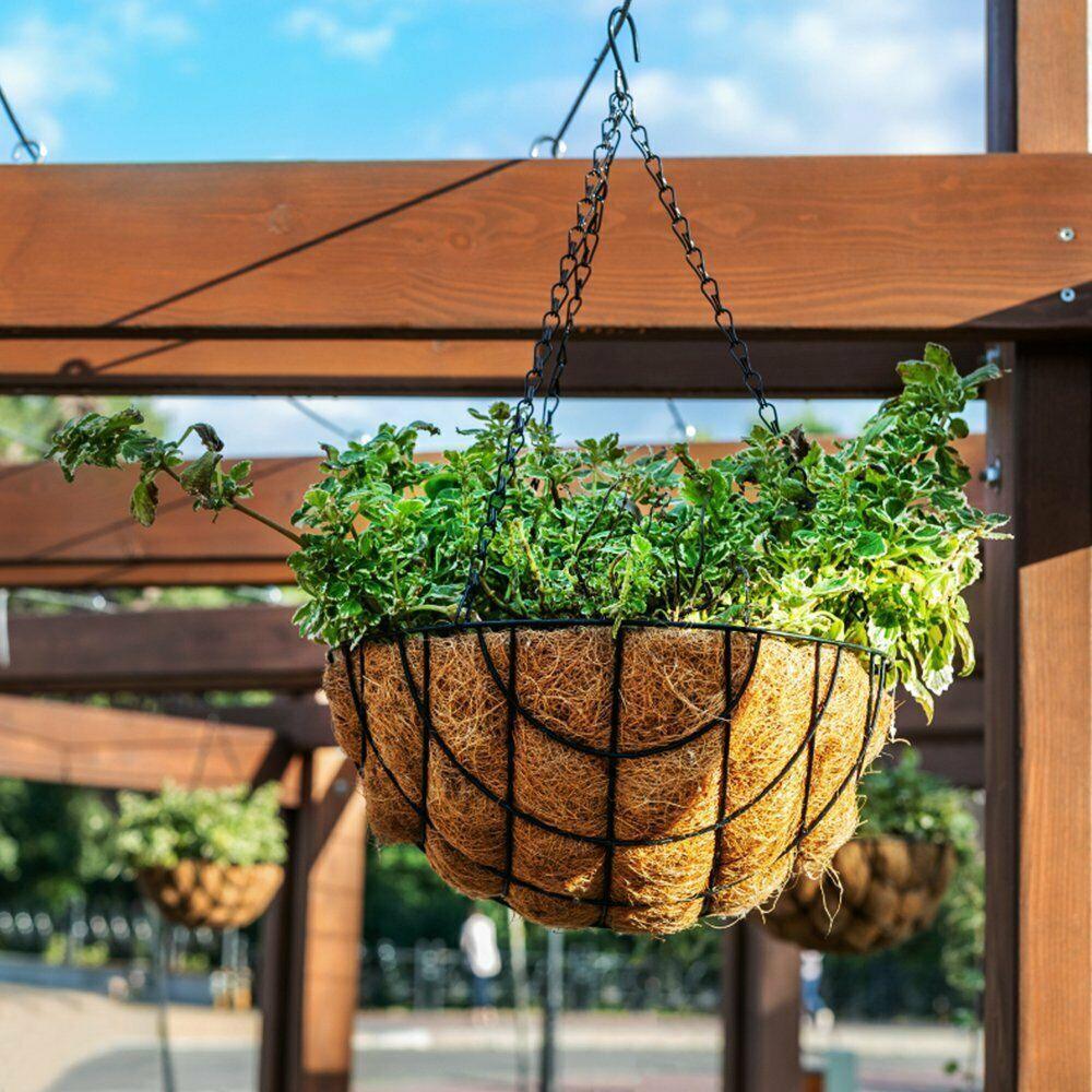 Round Hanging Basket Coco Liner Coconut Fiber Replacement - Seed World