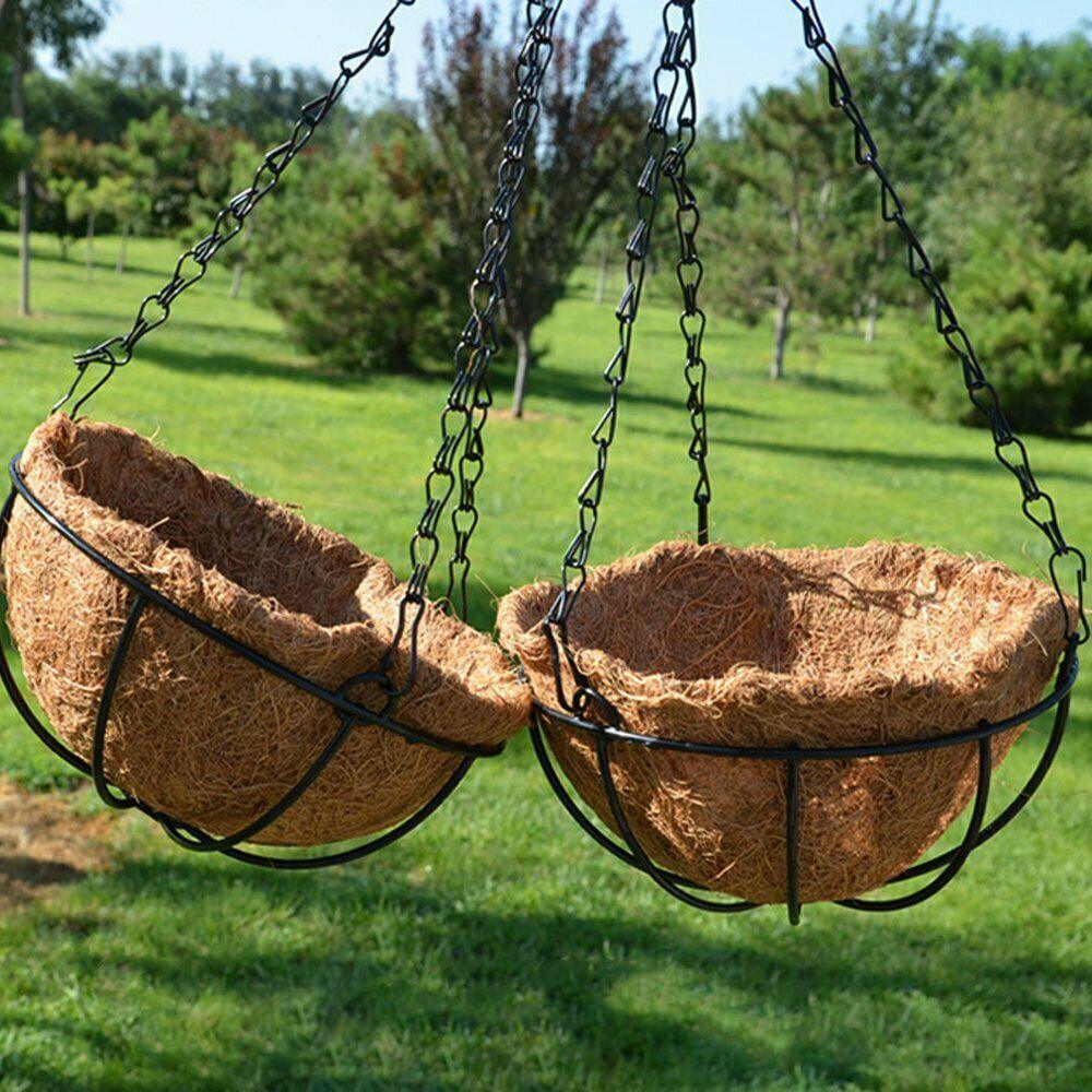 Round Hanging Basket Coco Liner Coconut Fiber Replacement - Seed World