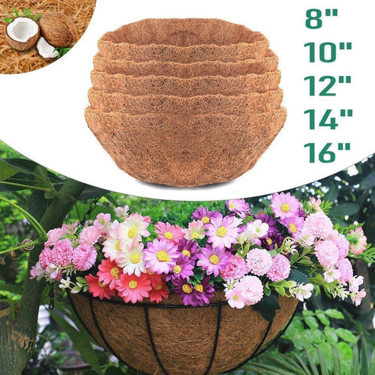 Round Hanging Basket Coco Liner Coconut Fiber Replacement - Seed World